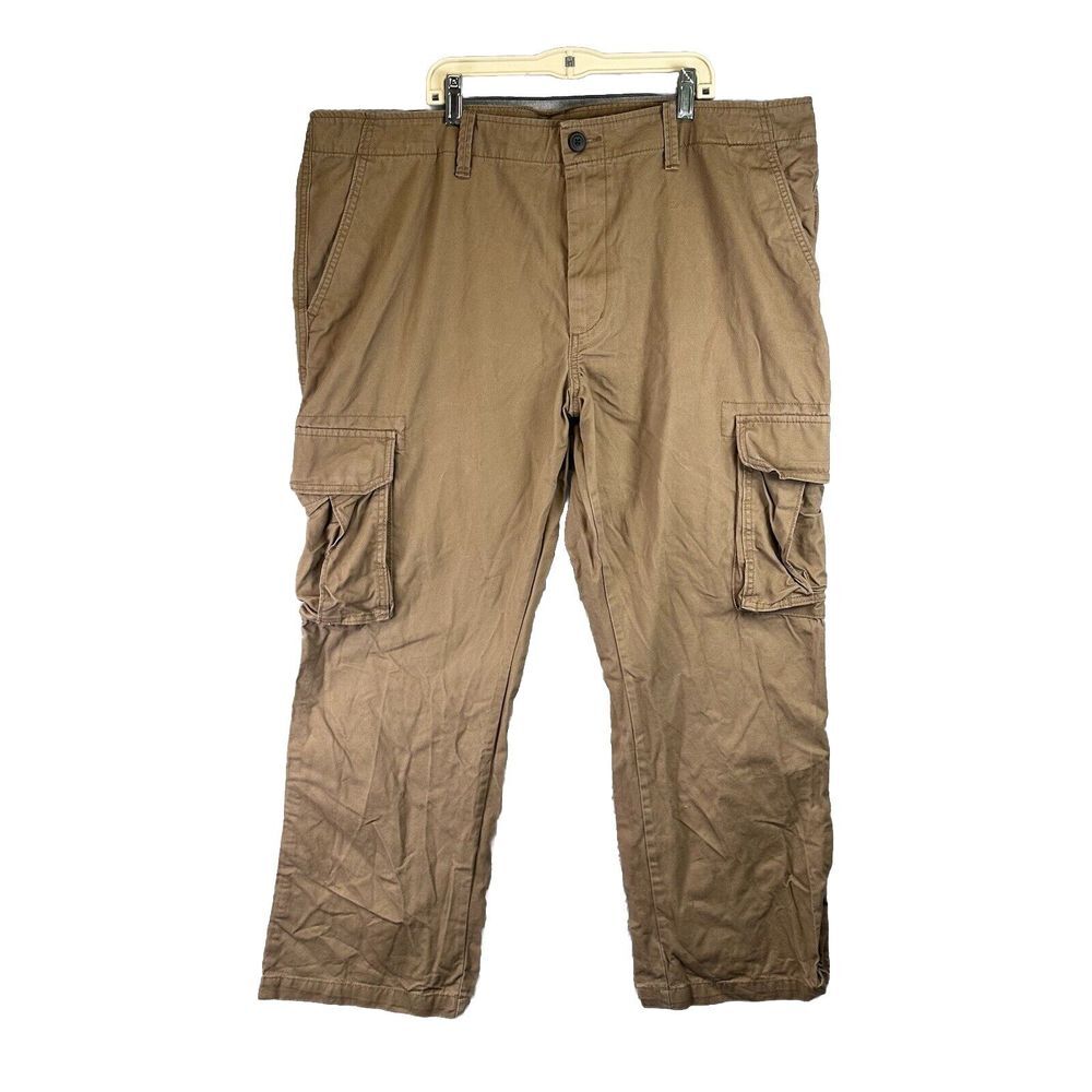Old Navy Pants Men's 42x30 Khaki Broken In Cargo Cotton Gorpcore‎ Utility Hiking